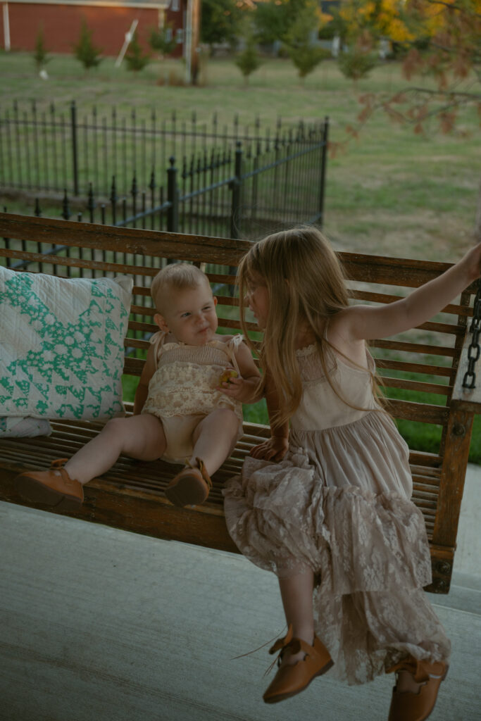 Lifestyle family photo session capturing candid, real moments of a family interacting naturally at home